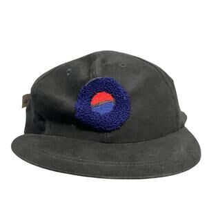 PEPSI Vintage Y2K Men’s Black Logo Fuzzy Patch SnapBack Cotton Baseball Cap Hat